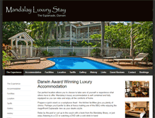 Tablet Screenshot of mandalayluxurystay.com.au